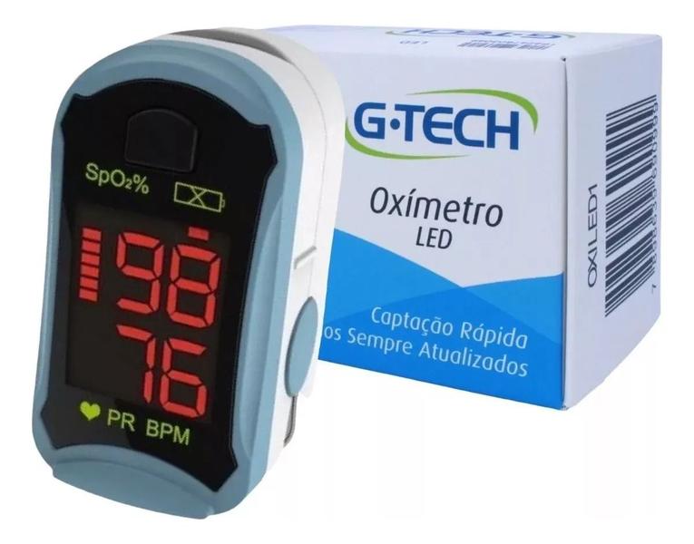 Imagem de Oximetro Digital De Dedo E Pulso Portatil Led G-tech