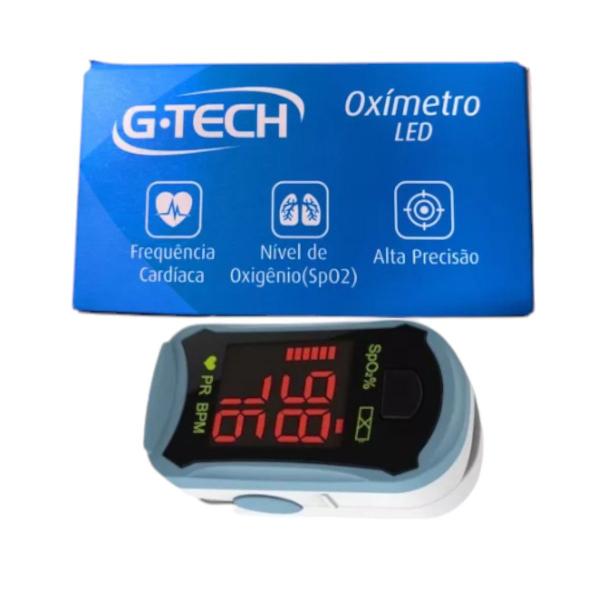 Imagem de Oxímetro Digital para dedo G-Tech LED branco/azul