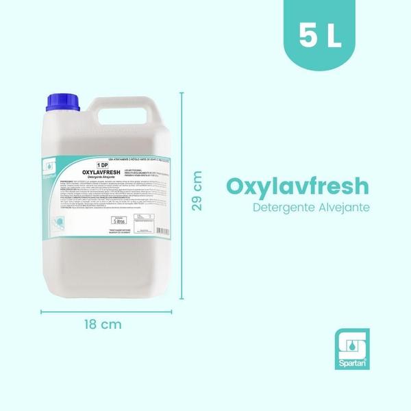 Oxylavfresh Detergente Alvejante Concentrado 05 Lts Spartan Imagem de Oxylavfresh Detergente Alvejante Concentrado 05 Lts Spartan