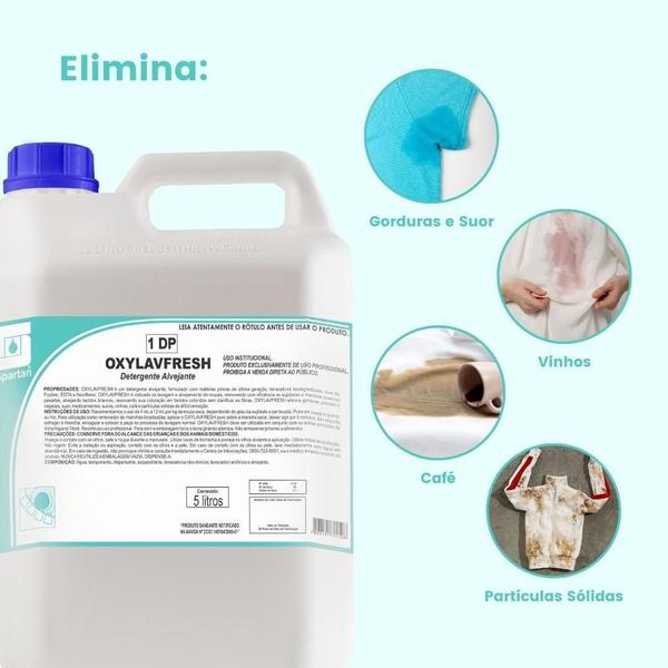Oxylavfresh Detergente Alvejante Concentrado 05 Lts Spartan Imagem de Oxylavfresh Detergente Alvejante Concentrado 05 Lts Spartan