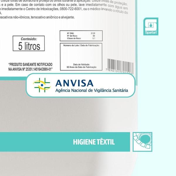 Oxylavfresh Detergente Alvejante Concentrado 05 Lts Spartan Imagem de Oxylavfresh Detergente Alvejante Concentrado 05 Lts Spartan