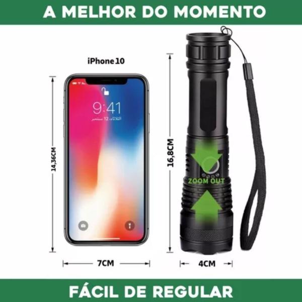 Imagem de P50 Lanterna Tática Mais Forte Do Mundo A pronta Entrega