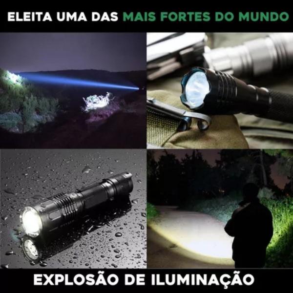 Imagem de P50 Lanterna Tática Mais Forte Do Mundo Sitio Fazenda Cor Da Luz