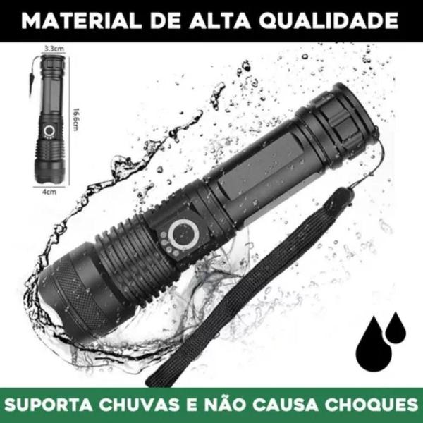 P50 Lanterna Tática Mais Forte Mundo Sitio Fazenda - Black Watch Imagem de P50 Lanterna Tática Mais Forte Mundo Sitio Fazenda