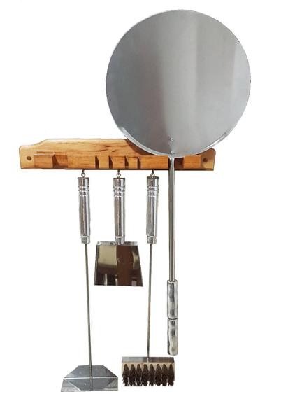 Pá Inox Para Pizza Forno Rastelo Pá Para Cinzas Rodo Inox - Bem Grill Imagem de Pá Inox Para Pizza Forno Rastelo Pá Para Cinzas Rodo Inox