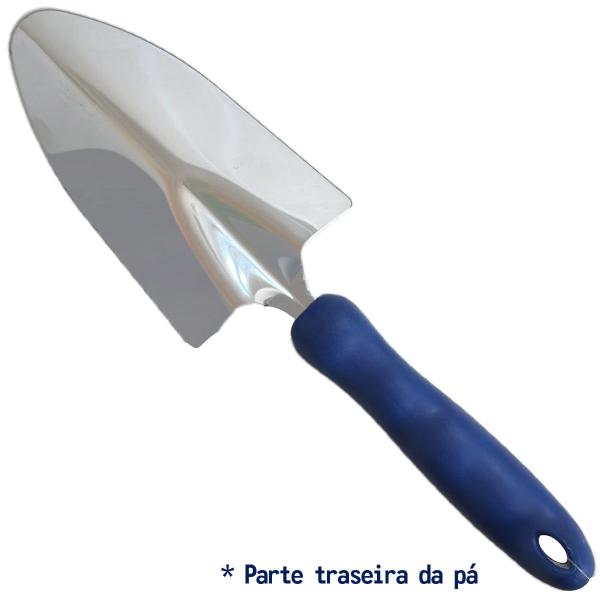 Pá Jardinagem Larga Aço e Cabo Emborrachado Alpe & Aritana Imagem de Pá Jardinagem Larga Aço e Cabo Emborrachado Alpe & Aritana