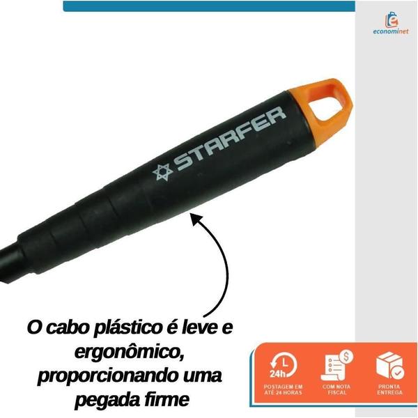 Imagem de Pá Larga Para Jardim Com Cabo Jardinagem 340Mm - Starfer