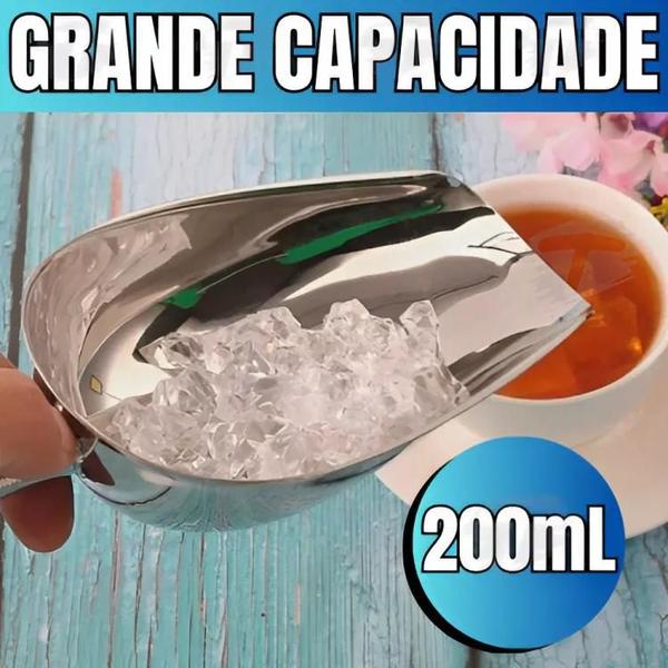 Imagem de Pá Pegador de Gelo Aço Inox 13cm x 8cm Wincy