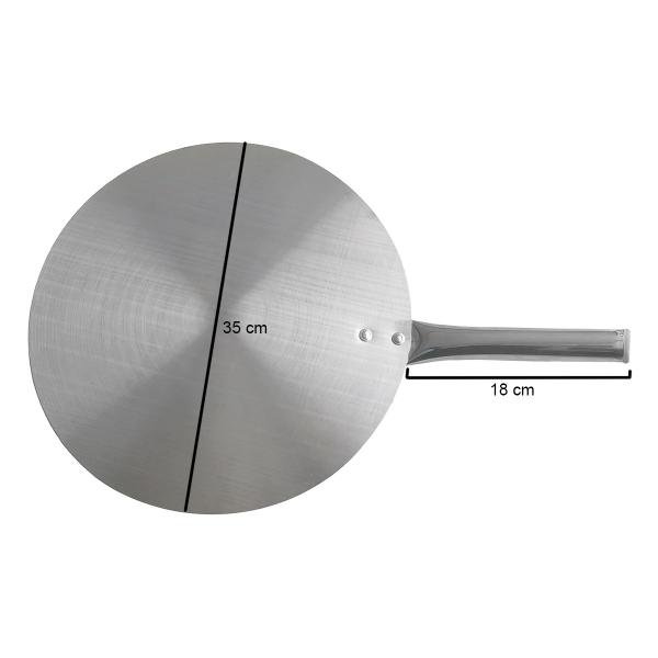 Pa Pegador Para Pizza Em Aluminio 35cm com Cabo Curto Reforçado Forno Pão Pizzaria Pizzaiolo Caseira Profissional - Gallizi Imagem de Pa Pegador Para Pizza Em Aluminio 35cm com Cabo Curto Reforçado Forno Pão Pizzaria Pizzaiolo Caseira Profissional