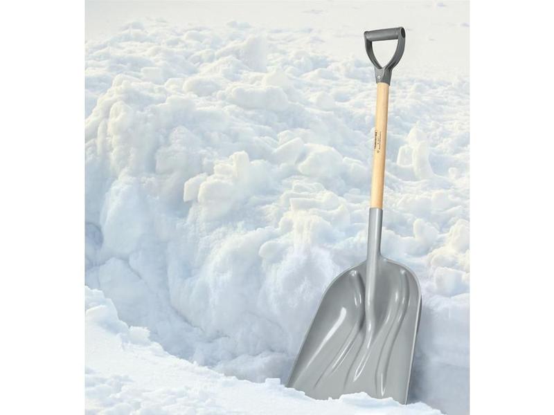 Pa plastica com cabo de madeira 79 cm e com empunhadura plastica tramontina Imagem de Pa plastica com cabo de madeira 79 cm e com empunhadura plastica tramontina