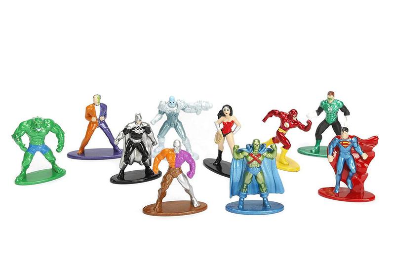 Imagem de Pack 10 Personagens DC Comics Nano Metal Figs Jada 98663 DTC 4285