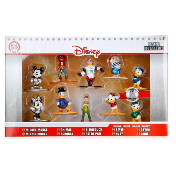 Imagem de Pack 10 Personagens Disney Nano Metal Figs Jada 99350 DTC 4293