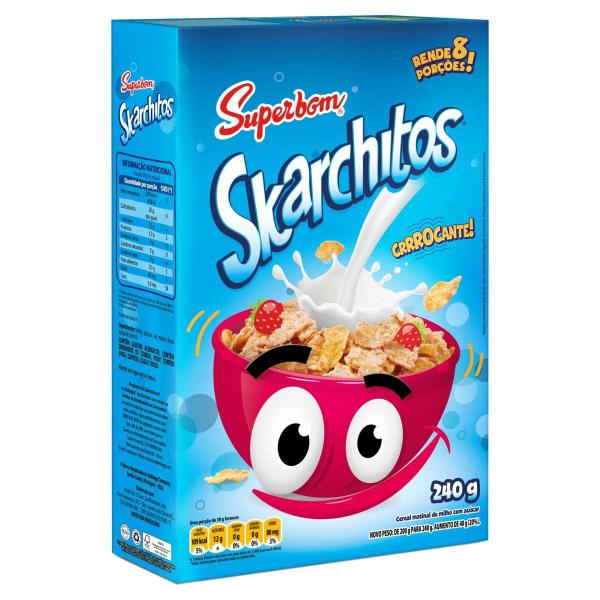 Pack 10 Unidades Cereal Matinal Skarchitos Superbom Sabor Original 240g - Kit com 10x240g - Kellogg's Imagem de Pack 10 Unidades Cereal Matinal Skarchitos Superbom Sabor Original 240g - Kit com 10x240g