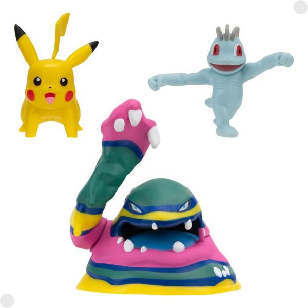 Imagem de Pack 3 Pokémon de Batalha Pikachu Alolan Muk Machop 03424D - Sunny