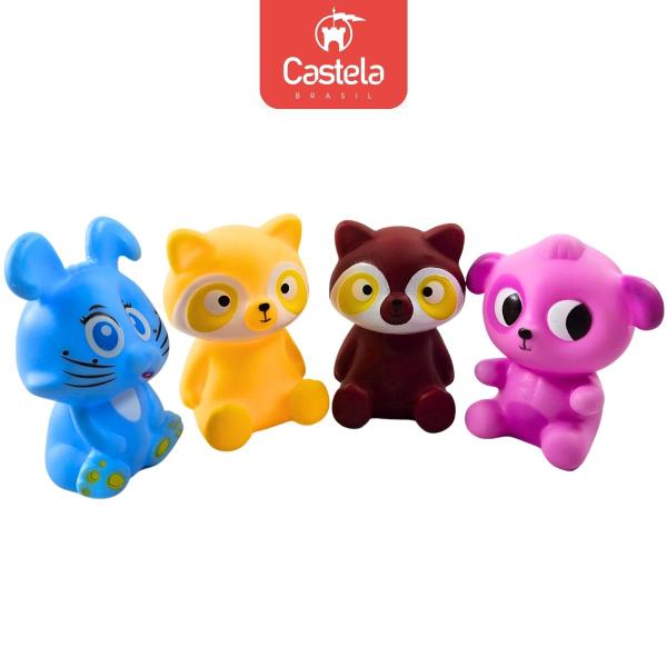 Imagem de Pack 4 Bichinhos Animais Brinquedos de Banho infantil CBY0146 - Castela