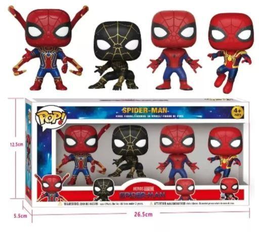 Imagem de Pack 4 Bonecos Estilo Funko Spider-man Hero legends