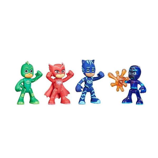 Imagem de Pack 4 Mini Figuras PJ Masks Missao Noturna Hasbro F2836