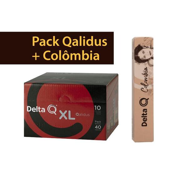 Imagem de Pack 40 Capsulas Cafe Qalidus +10 Colombia Cafeteira Delta Q