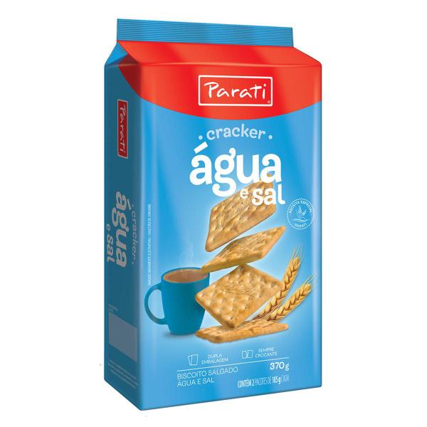 Imagem de Pack 5 unidades Biscoito Água e Sal Parati 370g - Kit com 5x370g