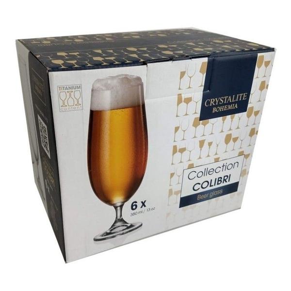 Imagem de Pack 6 Unid Taça Cerveja Bohemia Cristal Titanium 380ml Full