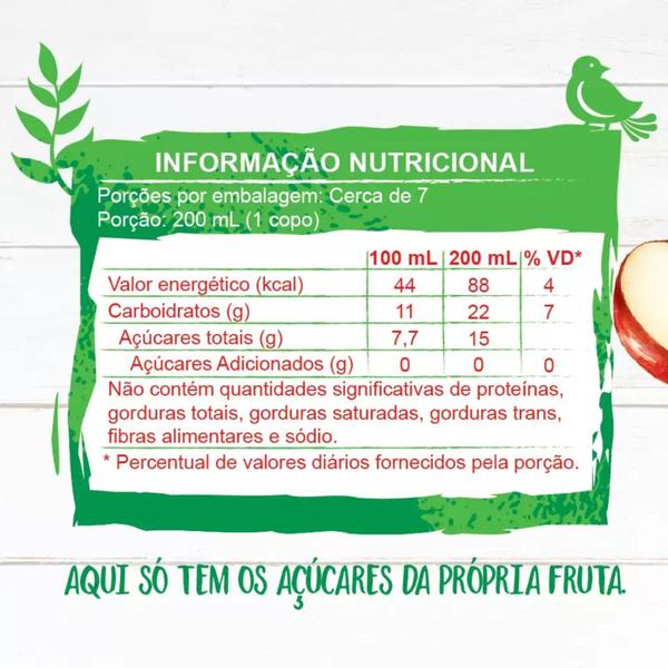 Imagem de Pack 6 unidades Suco de Maçã Integral Campo Largo 900ml - Kit com 6x900ml