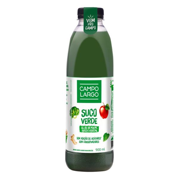 Imagem de Pack 6 unidades Suco Verde Frutas e Vegetais com Aroma de Manjericão Campo Largo 900ml - Kit com 6x900ml