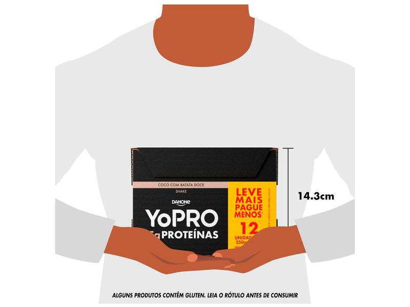 Imagem de Pack Bebida Láctea UHT YoPRO Chocolate 250ml 