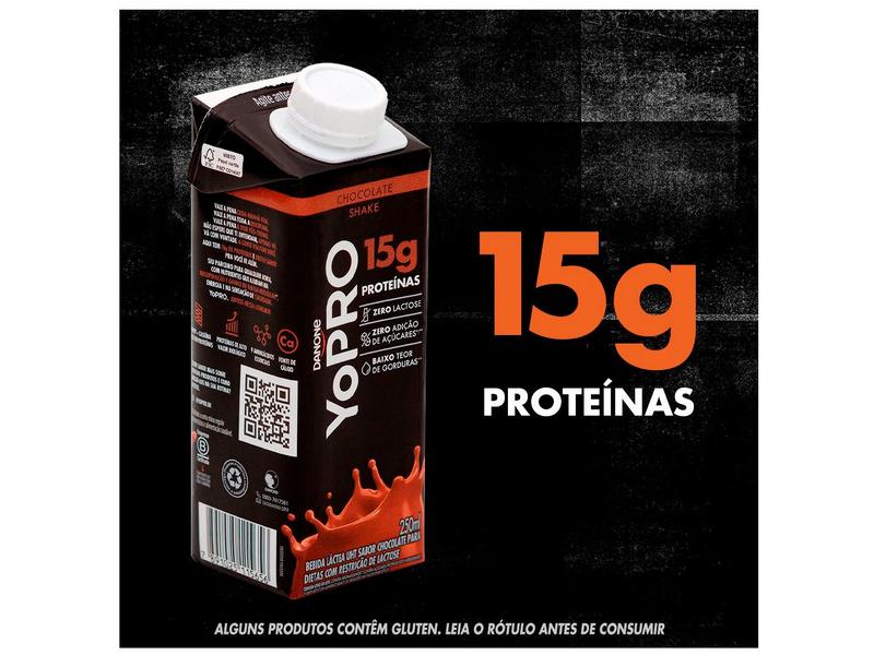 Imagem de Pack Bebida Láctea UHT YoPRO Chocolate 250ml 