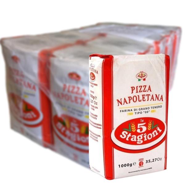 Imagem de Pack c/ 10 Farinha de trigo 00 Italiana Le 5 Stagioni - Napoletana