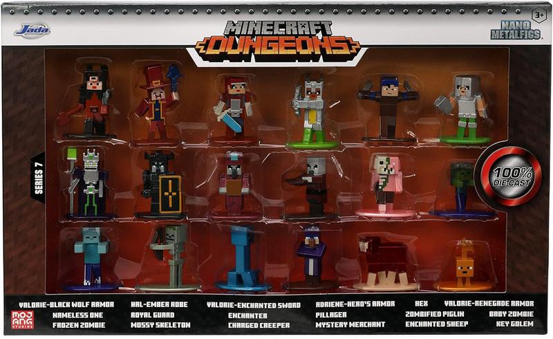 Imagem de Pack c/ 18 Nano Metalfigs Minecraft Dungeons Série 7 - Jada