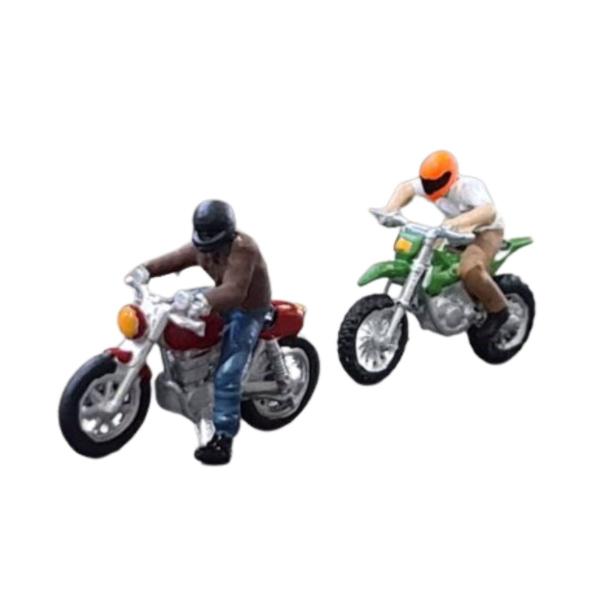 Imagem de Pack C/ 2 Figuras Motoqueiros Escala Ho 1/87 Studio Dio 0000002445