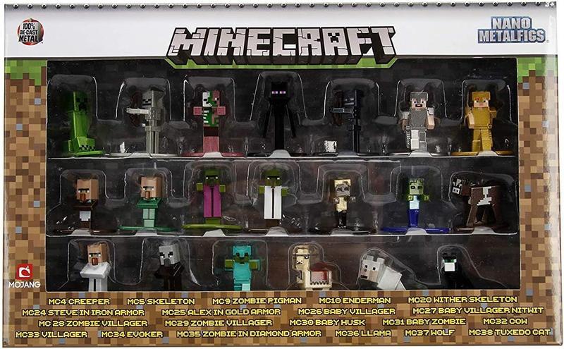 Imagem de Pack c/ 20 Nano Metalfigs Minecraft Série 1 - Jada