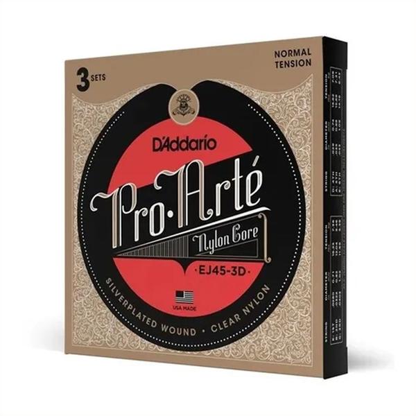 Imagem de Pack C/ 3 Cordas D'Addario Pro Arte Tensão Media Nylon