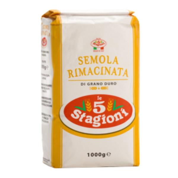 Pack c/ 3 Semola Rimacinata de trigo italiana Le 5 Stagioni 1 Kg - Le 5 Stagione Imagem de Pack c/ 3 Semola Rimacinata de trigo italiana Le 5 Stagioni 1 Kg