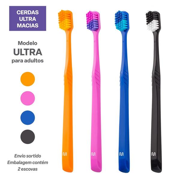 Imagem de Pack c3 Escova Dental Importada Cerda Alemã Ultra Macia Capa