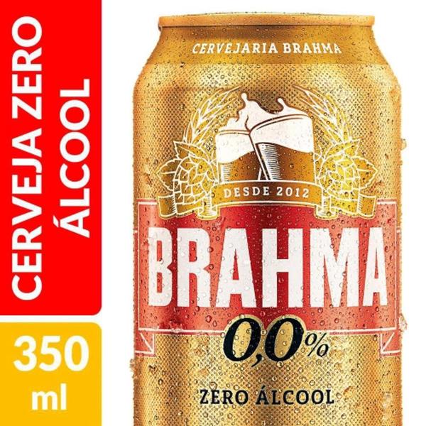 Imagem de Pack Cerveja Chopp Zero 350ml 12 Unidades Brahma