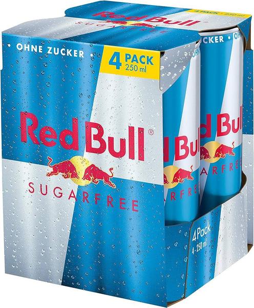 Imagem de Pack Com 4x Energy Drink Red Bull Zero Açúcar 250ml