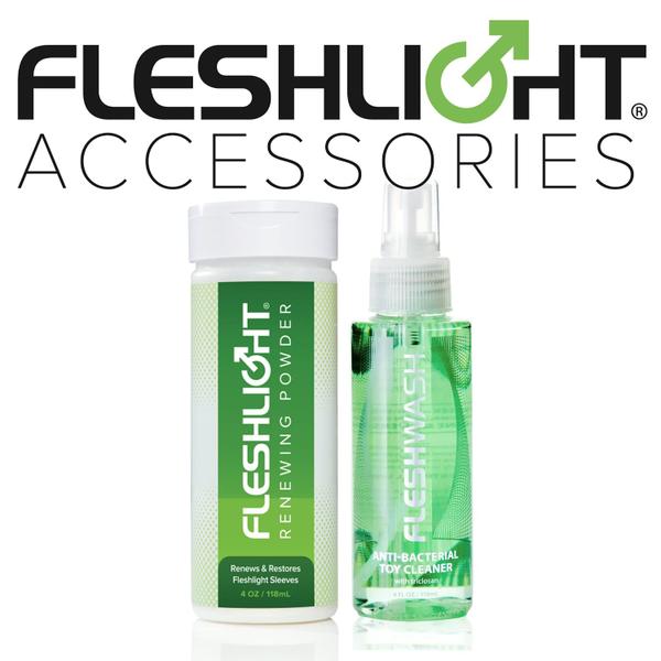 Imagem de Pack de cuidado Fleshlight  Fleshwash e Pó Renovador