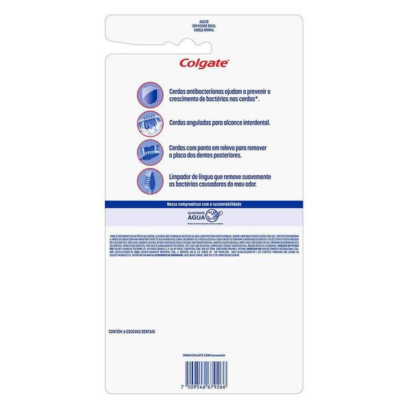 Pack Escova Dental Colgate Zig Zag Antibacteriana com 6 unidades Imagem de Pack Escova Dental Colgate Zig Zag Antibacteriana com 6 unidades