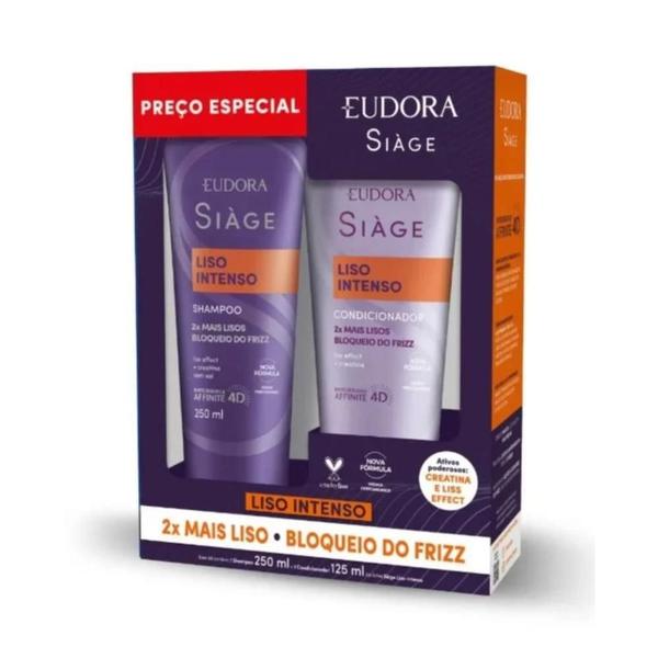 Imagem de Pack Eudora Siàge Liso Intenso Sh. 250Ml Cond. 200Ml