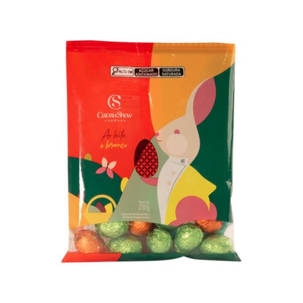 Pack Mini Ovinhos de Páscoa 250g Cacau Show Imagem de Pack Mini Ovinhos de Páscoa 250g Cacau Show