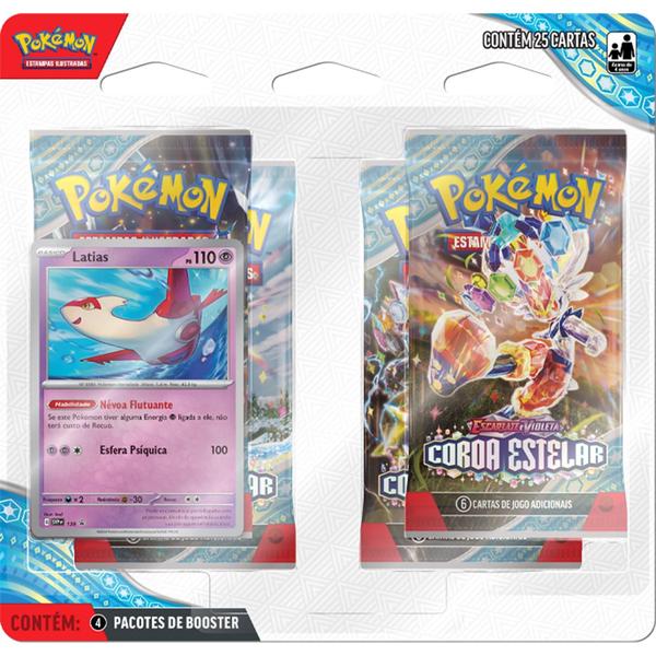 Imagem de Pack Quádruplo Pokémon - Latias - Coroa Estelar  - Pokémon TCG