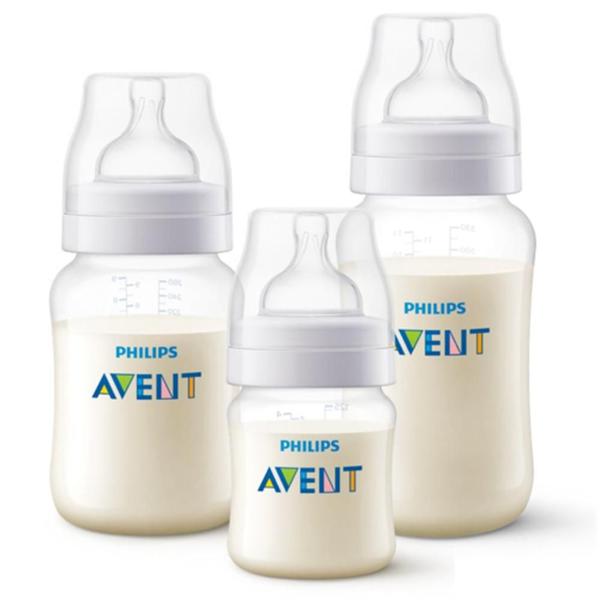 Imagem de Pack Triplo Mamadeira Anti-colic Transparente 330ml  Philips Avent