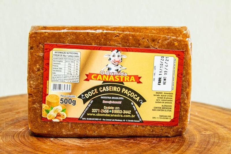 Paçoca de Amendoim Canastra - 510g - Iguarias da Canastra - Paçoquita Imagem de Paçoca de Amendoim Canastra - 510g - Iguarias da Canastra
