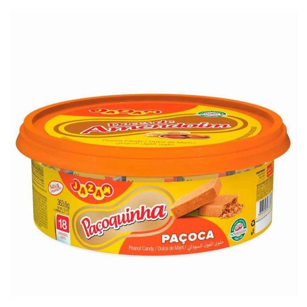 Paçoca de Amendoim Paçoquinha - 360g - Jazam Imagem de Paçoca de Amendoim Paçoquinha - 360g