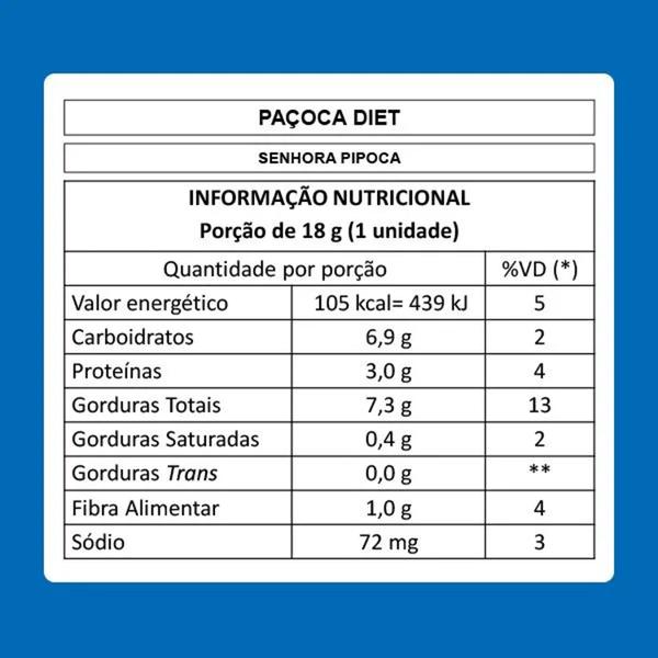 Imagem de Pacoca Diet Com Sal Rosa SENHORA Display 408g