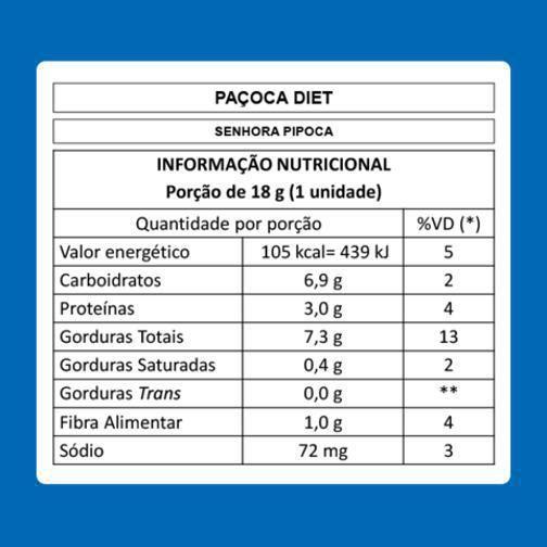 Imagem de Paçoca Diet Display 24 Unidades