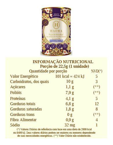 Imagem de Paçoca Haoma De Amendoim Com Chocolate Branco Zero Açúcar