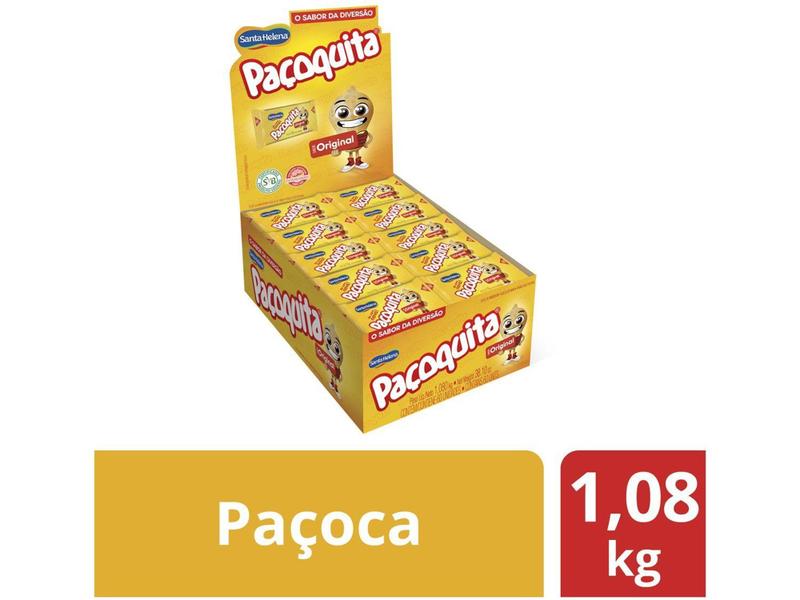 Imagem de Paçoca Quadrada Paçoquita 1kg 50 Unidades