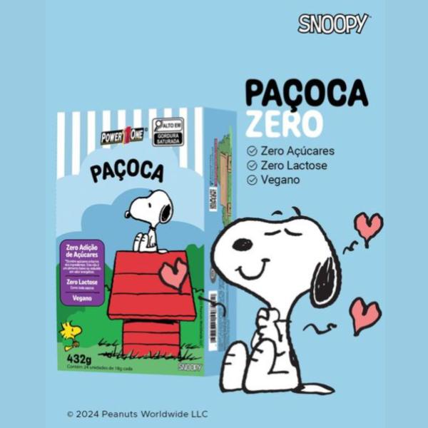 Imagem de Paçoca Rolha Power One Linha Snoopy 24un